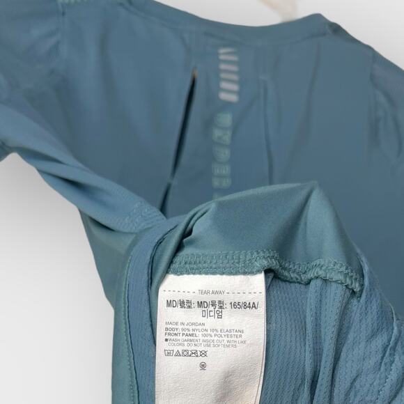 Under Armour Turquoise Iso Chill Running Top Medium Mesh Back Athletic Tee - Picture 5 of 7